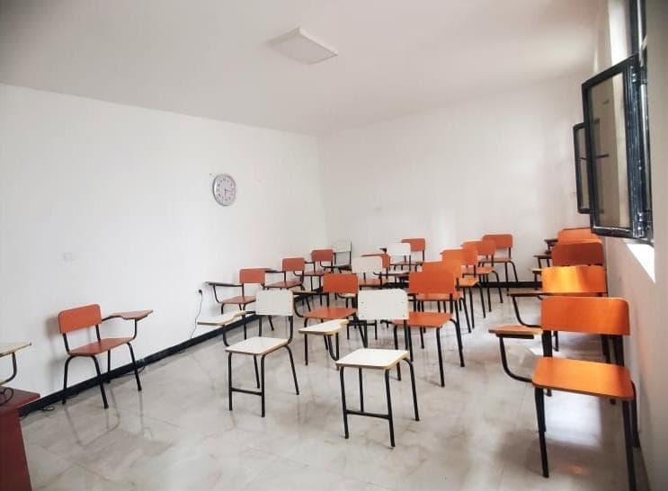 OSH training classroom with student chairs at the Bulbula campus